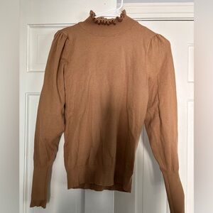 Ann Taylor Soft Tan Knit Top